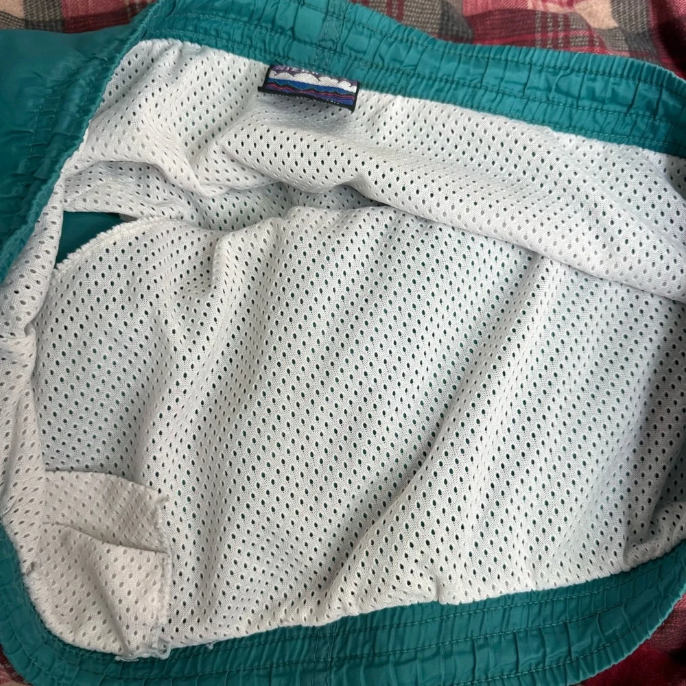 90s Vintage Teal Swim Shorts
